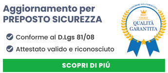 Corso di aggiornamento per preposto alla sicurezza