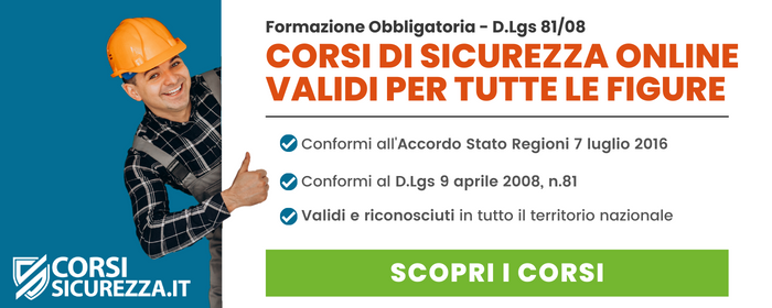 Corsi di sicurezza per tutte le figure aziendali