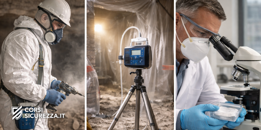 Campionamento dell'amianto