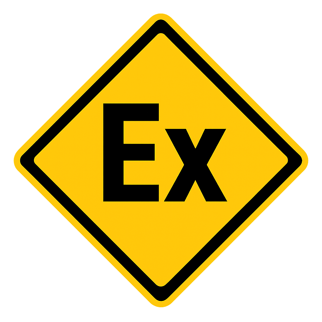 Cartello sicurezza atmosfere esplosive